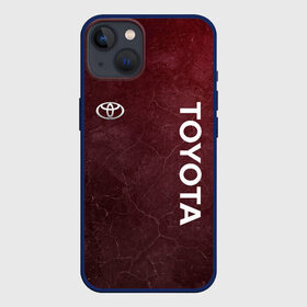 Чехол для iPhone 13 с принтом TOYOTA | RED GRUNGE ,  |  | 2021 | auto | red grunge | sport | toyota | авто | автомобиль | автомобильные | бренд | марка | машины | спорт | тоета | тойота