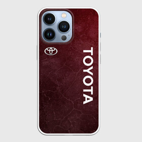 Чехол для iPhone 13 Pro с принтом TOYOTA | RED GRUNGE ,  |  | 2021 | auto | red grunge | sport | toyota | авто | автомобиль | автомобильные | бренд | марка | машины | спорт | тоета | тойота