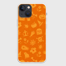 Чехол для iPhone 13 mini с принтом ТЕПЛЫЙ ХЕЛЛОУИН ,  |  | bones | ghost | halloween | haloween | pumpkin | skull | кости | приведение | призрак | скелет | тыква | хеллоин | хеллоуин | хелоин | хелоуин | хоррор | хэллоин | хэллоуин | хэлоин | хэлоуин