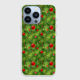 Чехол для iPhone 13 Pro с принтом Зелёная Ёлка ,  |  | christmas | merry christmas | santa claus | дед мороз | ёлка | елочные шары | игрушки | новый год | подарки | праздник | с новым годом | санта клаус | снегурочка | украшения