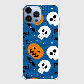 Чехол для iPhone 13 Pro Max с принтом ЧЕРЕПА И ТЫКВЫ | HALLOWEEN ,  |  | halloween | haloween | pumpkin | skull | скелет | тыква | хеллоин | хеллоуин | хелоин | хелоуин | хэллоин | хэллоуин | хэлоин | хэлоуин