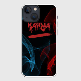 Чехол для iPhone 13 mini с принтом Karma, No Fun ,  |  | karma | neon | no fun | nofun | smoke | настроение | питер