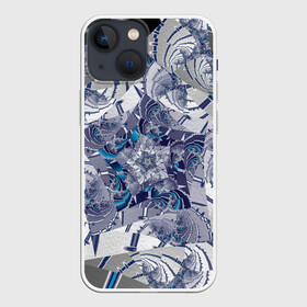 Чехол для iPhone 13 mini с принтом Абстракция 499 ,  |  | Тематика изображения на принте: абстракция | геометрический | геометрия | контрастный | линии | многогранник | серый | синий | строгий | фрактал | яркий