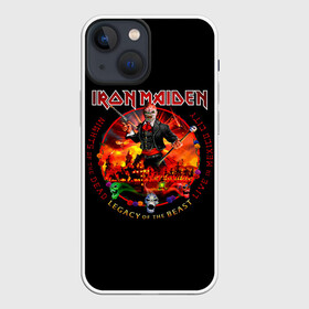 Чехол для iPhone 13 mini с принтом Nights of the Dead, Legacy of the Beast   Iron Maiden ,  |  | iron maiden | адриан смит | айран | айрон | группа | дэйв мюррей | железная дева | ирон | майден | мейд | мейден | метал | мрачный | музыка | песни | рок | стив харрис | тяжелый | хеви | хевиметал