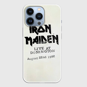 Чехол для iPhone 13 Pro с принтом Live at Donington   Iron Maiden ,  |  | iron maiden | адриан смит | айран | айрон | группа | дэйв мюррей | железная дева | ирон | майден | мейд | мейден | метал | мрачный | музыка | песни | рок | стив харрис | тяжелый | хеви | хевиметал