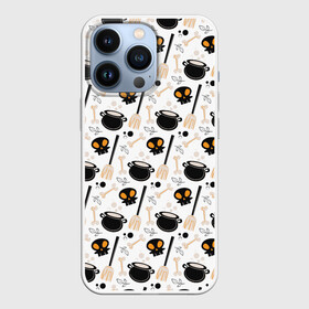 Чехол для iPhone 13 Pro с принтом Patern Halloween 14 ,  |  | 31 | bones | holiday | skull | spider | witches