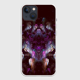 Чехол для iPhone 13 с принтом Syber Style ,  |  | абстракция | дизайн | космос | куб | кубик | мелкие детали | пиксель | психоделика | стиль | текстура | темная материя | узор | уникальный | фрактал | частицы