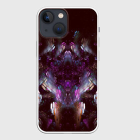 Чехол для iPhone 13 mini с принтом Syber Style ,  |  | абстракция | дизайн | космос | куб | кубик | мелкие детали | пиксель | психоделика | стиль | текстура | темная материя | узор | уникальный | фрактал | частицы