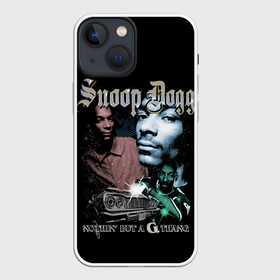 Чехол для iPhone 13 mini с принтом Snoop Doggy Dogg ,  |  | Тематика изображения на принте: black | calvin | dogg | gangsta | hip hop | music | rap | snoop | usa | гангстер | дог | крутой | музыка | рэп | снуп | сша | хип хоп