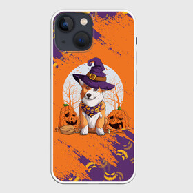 Чехол для iPhone 13 mini с принтом КОРГИ НА ХЭЛЛОУИНЕ ,  |  | corgi | halloween | haloween | корги | пёс | рыжая | рыжая собака | собака | собакен | собачка | собачуха | хеллоин | хеллоуин | хелоин | хелоуин | хэллоин | хэллоуин | хэлоин | хэлоуин