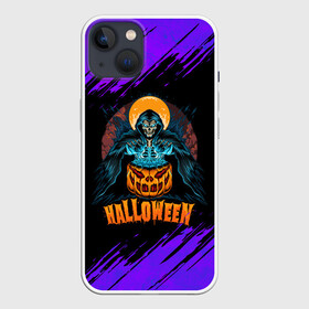 Чехол для iPhone 13 с принтом ВЕДЬМА КОЛДУЕТ НАД ТЫКВОЙ ,  |  | halloween | haloween | pumpkin | witch | witch with pumpkin | ведьма | ведьма с тыквой | тыква | хеллоин | хеллоуин | хелоин | хелоуин | хэллоин | хэллоуин | хэлоин | хэлоуин