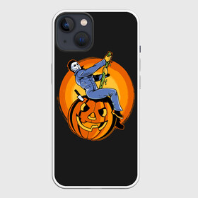 Чехол для iPhone 13 с принтом Тыква шар. Майкл ,  |  | ball | halloween | jack | killer | knife | lamp | michael | myers | mystic | pumpkin | джека | лампа | майерс | майкл | мистика | нож | светильник | тыква | хэллоуин | шар