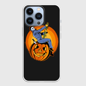 Чехол для iPhone 13 Pro с принтом Тыква шар. Майкл ,  |  | ball | halloween | jack | killer | knife | lamp | michael | myers | mystic | pumpkin | джека | лампа | майерс | майкл | мистика | нож | светильник | тыква | хэллоуин | шар