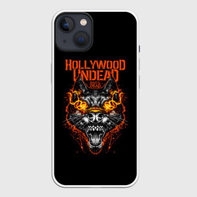 Чехол для iPhone 13 с принтом Hollywood Undead DAY of the DEAD ,  |  | hollywood undead | hu | андед | волк | волчья голова | голивуд | голливуд | голливудская нежить | группа | гу | огненные глаза | огненный взгляд | орел | оскал | пасть | птица | реп | рок | рэп | рэпкор | силуэт