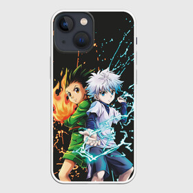 Чехол для iPhone 13 mini с принтом Гон и Киллуа ,  |  | anime | gon freecss | hunter | killua zoldyck | аниме | гон фрикс | золдик