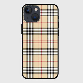 Чехол для iPhone 13 mini с принтом клетчатый принт в стиле Burberry ,  |  | Тематика изображения на принте: 3d | brand | burberry | бежевый | берберри | бренд | клетка | клетчатый | клетчатый принт | фон