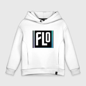 Детское худи Oversize хлопок с принтом FLO   фирменная , френч-терри — 70% хлопок, 30% полиэстер. Мягкий теплый начес внутри —100% хлопок | боковые карманы, эластичные манжеты и нижняя кромка, капюшон на магнитной кнопке | flo | модно | рэп | хип хоп | эксклюзив