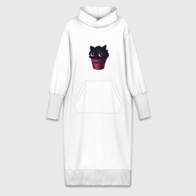 Платье удлиненное хлопок с принтом Котенок в горшке ,  |  | catcus | горшок | катсус | кот кактус | котенок