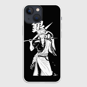 Чехол для iPhone 13 mini с принтом Гинтоки Саката  держит меч Гинтама ,  |  | anime | gentama | gintama | gintoki | аниме | гентама | гинтама | гинтоки