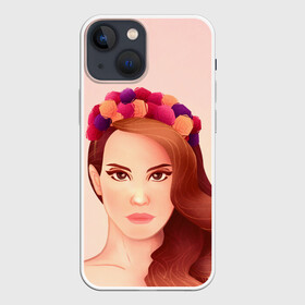 Чехол для iPhone 13 mini с принтом Painted Lana ,  |  | lana del ray | pop music | исполнитель | исполнительница | лана дел рэй | музыка | поп | попса