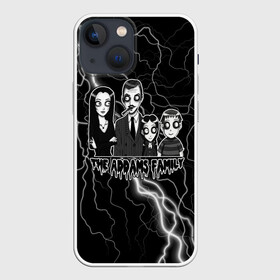 Чехол для iPhone 13 mini с принтом Addams family | Семейка Аддамс ,  |  | адамс | аддамс | гомес | гомэс | мультфильм | пагзли | пагсли | семейка адамс | семейка аддамс | уэнздэй