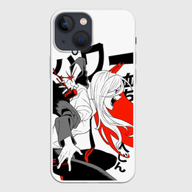 Чехол для iPhone 13 mini с принтом Power    Человек бензопила ,  |  | chainsaw man | power | аниме | бензопила | кровавый демон | манга | охотник на демонов | пауэр | человекбензопила