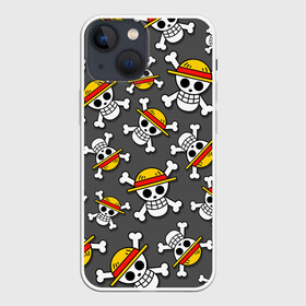 Чехол для iPhone 13 mini с принтом Ван Пис, Мугивара (узор) ,  |  | anime | monkey d luffy | mugiwara | one piece | аниме | ванпис | манга | манки д лаффи | манки д луффи | мугивара | соломенная шляпа