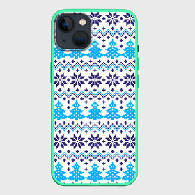 Чехол для iPhone 13 с принтом Сибирская зима 2022 ,  |  | елка | зима | россия | сибирь | снежинка