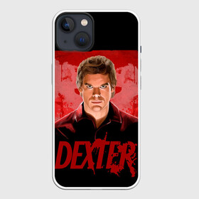 Чехол для iPhone 13 с принтом Dexter Декстер портрет постер ,  |  | blood | dexter | dexter morgan | декстер | кровь | майами | мясник | постер | правосудие | судмедэксперт