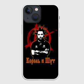 Чехол для iPhone 13 mini с принтом Король и Шут (анархия) ,  |  | anarchy | hard rock | heavy metal | punk rock | punks not dead | rock music | rocknroll | russian rock | анархия | горшок | князь | король и шут | металлист | михаил горшенёв | панк | панк рок | рок музыка | рокер | рокнролл | русский рок