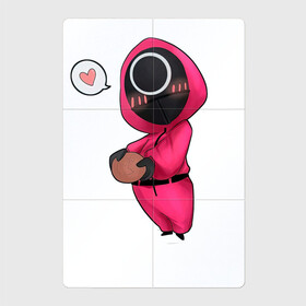 Магнитный плакат 2Х3 с принтом Игра в кальмара - милая девушка , Полимерный материал с магнитным слоем | 6 деталей размером 9*9 см | among us | squid game | выживание | игра в кальмара | кальмар | корейский | корея | хван чжун хо | чо сан