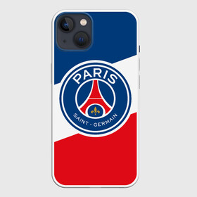 Чехол для iPhone 13 с принтом Paris Saint Germain FC ,  |  | emblem | flag | football club | france | paris | paris saint germain | psg | пари сен жермен | париж | псж | флаг | франция | футбольный клуб | эмблема