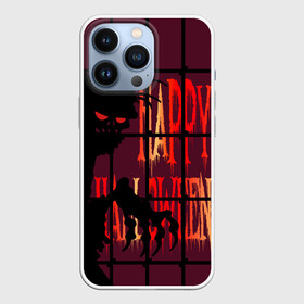 Чехол для iPhone 13 Pro с принтом Нечисть за железной решеткой ,  |  | blood dripping | evil spirits | halloween | happy halloween | holiday | iron bars | red eyes | the look of death | железная решетка | красные глаза | нечисть | праздник | стекает кровь | хэллоуин