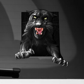 Наклейка на автомобиль с принтом Black panther черная пантера , ПВХ |  | Тематика изображения на принте: black panther | зверь | злая | красивая кошка | прыгает | хищник | черная пантера