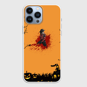 Чехол для iPhone 13 Pro Max с принтом Halloween Freddy Blood ,  |  | blood | freddy krueger | ghosts | halloween | monsters | nightmare on elm street | orange | pumpkin | кровь | монстры | оранжевый | привидение | тыква | фредди крюгер | хеллоуин