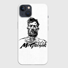 Чехол для iPhone 13 с принтом Портрет Конор МакГрегора ,  |  | arts | conor mcgregor | fighter | irish | m1 | martial | mixed | the notorious | ufc | ufs | wrestling | боевые | боец | борьба | единоборства | ирландский | искусства | конор макгрегор | м1 | мма | печально известный | смешанные | юфс