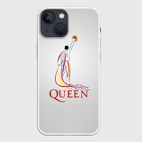 Чехол для iPhone 13 mini с принтом Фредди Меркьюри   Queen ,  |  | freddie mercury | queen | quen | глэм | квин | королева | куин | меркури | меркьюри | музыкант | мэркури | певец | песня | поп | рок группа | фаррух булсара | фредди | фреди | хард | хардрок