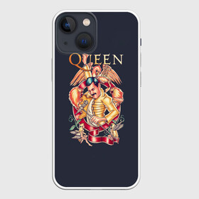 Чехол для iPhone 13 mini с принтом Queen   Фредди Меркьюри ,  |  | Тематика изображения на принте: freddie mercury | queen | quen | глэм | квин | королева | куин | меркури | меркьюри | музыкант | мэркури | певец | песня | поп | рок группа | фаррух булсара | фредди | фреди | хард | хардрок
