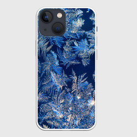 Чехол для iPhone 13 mini с принтом Снежинки макро snowflakes macro ,  |  | christmas | macro | new year | snow | snowflakes | winter | вода | зима | зимний узор | макро | новогоднее настроение | новогодний узор | новый год | рождество | синий | снег | снежинки | холод