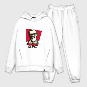 Мужской костюм хлопок OVERSIZE с принтом UFC  KFC ,  |  | kfc | mcgregor | ufc | бои без правил | бокс | борьба | прикол