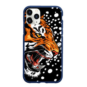 Чехол для iPhone 11 Pro Max матовый с принтом Амурский тигр и снегопад , Силикон |  | 2022 | amur tiger | beast | grin | new year | night | open mouth | predator | profile | snowfall | winter | year of the tiger | амурский тигр | год тигра | зверь | зима | новый год | ночь | оскал | открытая пасть | профиль | снегопад | хищник