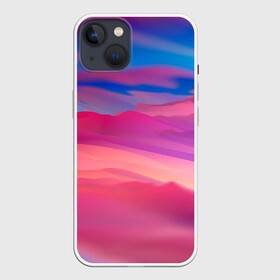 Чехол для iPhone 13 с принтом Гармоничные цветовые волны ,  |  | волны | гармония | красивые волны | цвета | цветовые волны
