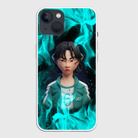 Чехол для iPhone 13 с принтом Кан Сэ Бёк 3D ART | 067 ,  |  | 067 | art | netflix | squid game | арт | игра | игра в кальмара | кан сэ бёк | нетфликс | сериал | чон хо ён