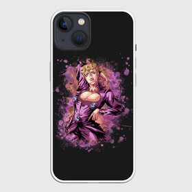 Чехол для iPhone 13 с принтом Giorno Giovanna. Jo Jo ,  |  | Тематика изображения на принте: adventure | bizarre | brando | dio | giorno | jo | joestar | josuke | jotaro | jovanna | metallica | speedwagon | the | world | абдул | брандо | бруно | джо | джованна | джолин | джорно | джоске | джостар | джотаро | дио | какёин | металлика | невероятные