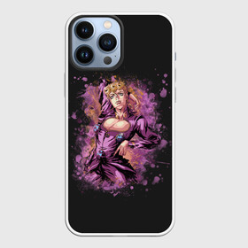 Чехол для iPhone 13 Pro Max с принтом Giorno Giovanna. Jo Jo ,  |  | Тематика изображения на принте: adventure | bizarre | brando | dio | giorno | jo | joestar | josuke | jotaro | jovanna | metallica | speedwagon | the | world | абдул | брандо | бруно | джо | джованна | джолин | джорно | джоске | джостар | джотаро | дио | какёин | металлика | невероятные