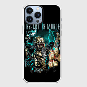 Чехол для iPhone 13 Pro Max с принтом Thy Art Is Murder   Human Target ,  |  | death metal | deathcore | thy art is murder | группы | дэткор | метал | музыка | рок | хищник