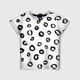 Детская футболка 3D с принтом Леопардовый окрас , 100% гипоаллергенный полиэфир | прямой крой, круглый вырез горловины, длина до линии бедер, чуть спущенное плечо, ткань немного тянется | дизайнерский | животные | леопард | паттерн | полный принт | тренд | фул