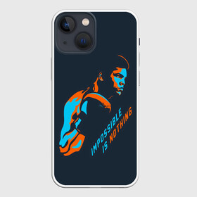 Чехол для iPhone 13 mini с принтом Нет невозможного ,  |  | box | muhammad ali | sport | sports | sportsmen | бокс | легенда | мухаммад али | мухаммед али | спорт | спортсмен