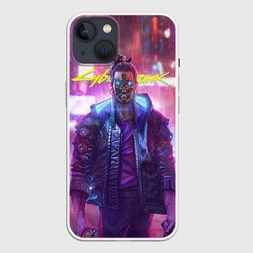 Чехол для iPhone 13 с принтом CYBERPUNK 2077 SAMURAI, ХАОС ,  |  | cd project red | cyberpunk 2077 | demon | keanu reeves | maelstrom | militech | quadra | samurai | smile | trauma | trauma team | демон | киану ривз | киберпанк 2077 | милитех | самурай | смайл