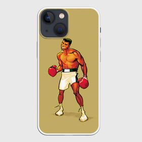 Чехол для iPhone 13 mini с принтом Ali Art ,  |  | box | muhammad ali | sport | sports | sportsmen | бокс | легенда | мухаммад али | мухаммед али | спорт | спортсмен